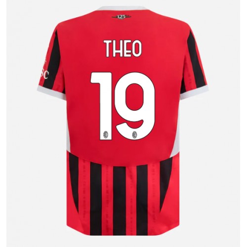 Moški Nogometni dresi AC Milan Theo Hernandez #19 Domači 2024-25 Kratek Rokav